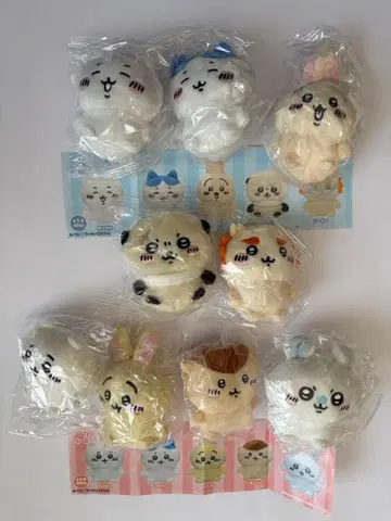 치이카와 (먼작귀) 앉은 봉제 인형 4종과 앉은 봉제 인형 2종 전체