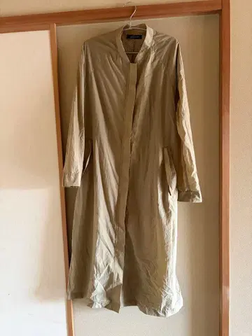 여성용 노카라 스프링 코트 베이지