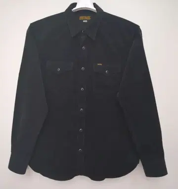 IRON HEART 코듀로이 긴팔 셔츠 블랙 XXXL
