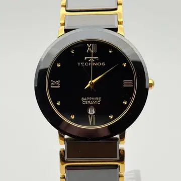 TECHNOS 테크노스 T9120 블랙 세라믹 쿼츠 손목시계