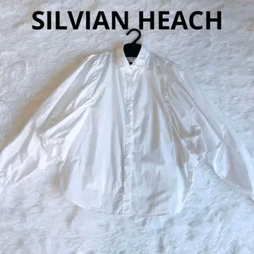 새상품급 SILVIAN HEACH 볼륨 슬리브 화이트 셔츠 블라우스
