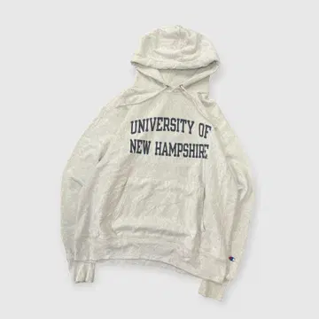 [ Champion ] 00s 리버스 위브 후드티 UNH 칼리지 로고 L