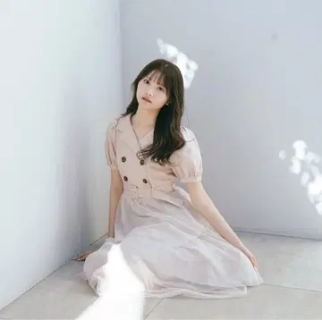 AnMILLE 튤 도킹 트렌치 원피스 OP