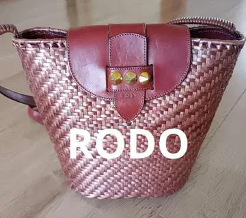 RODO 바스켓 뜨개질 숄더백 이탈리아제
