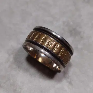 NAVAJO Darin Bill 12KGF 콤비 반지 20호