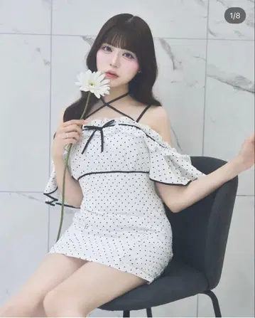 프릴 오프숄더 원피스