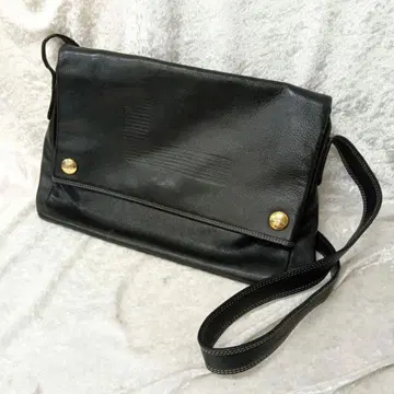 LANCEL 란셀 숄더백 가죽 빈티지 블랙