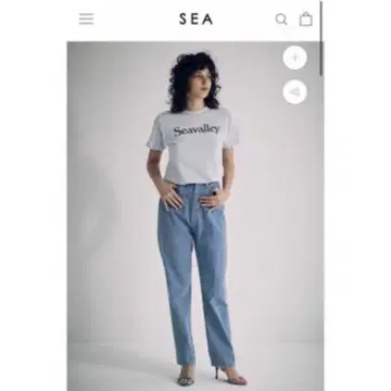 SEA Seavalley 로고 T셔츠 seajapan