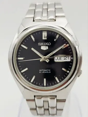 OH 완료 SEIKO 5 SNK357 전체 SEIKO5 로고 네이비 다이얼