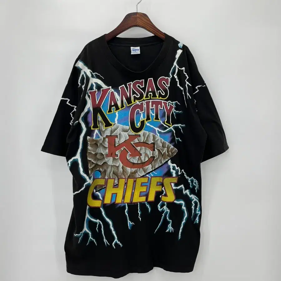 [Salem Sportswear] 1993s 캔자스시티 라이트닝 티셔츠