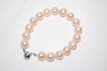 담수 펄 대형 담수 진주 팔찌 약 10.5mm~11mm