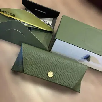 AKONI 그린 안경 케이스