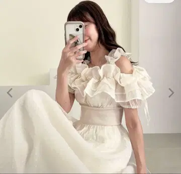 원피스 여름 반팔 밀피유 프릴 코르셋 원피스