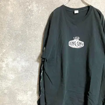 KING GNU 킹누 롱T 밴딩T 블랙 프린트