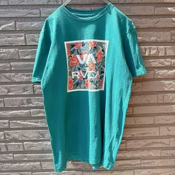 RVCA BOX 로고 플로럴 하와이안 보타니컬 서프 스트릿 M