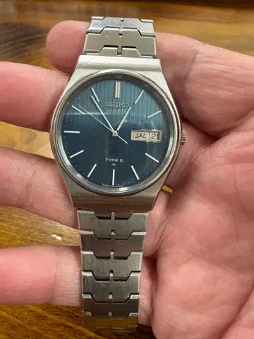 [ 배터리 교환 완료/작동 ] 세이코 TYPE 2 블루 7123-8090