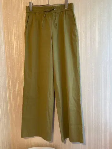 Theory luxe 와이드 팬츠 이지 팬츠 카키