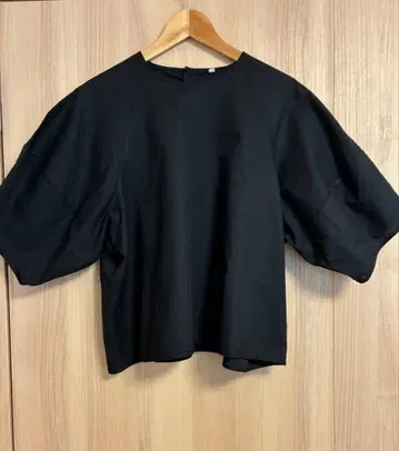 MUJILabo 와시콘 바스켓 직조 반팔 블라우스 XL
