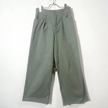 쇼콜라피네 로브 와이드 팬츠 치노 팬츠 카키 프리 사이즈