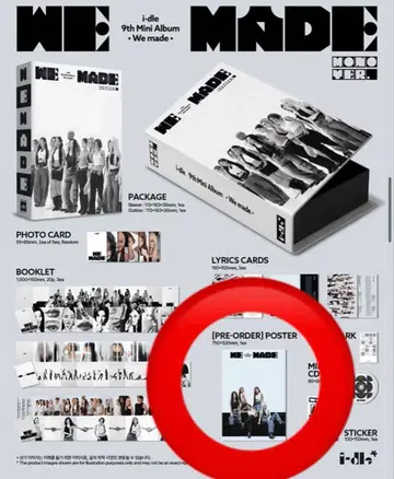 idle WeMade WeAre 앨범 특전 포스터