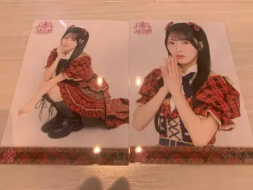 AKB48 사토 키세 20주년 기념 브로마이드 빨간 체크 의상