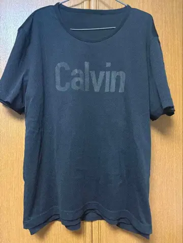 Calvin Klein 블랙 T셔츠 CK로고 리버서블