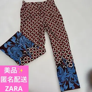 ZARA 올 패턴 와이드 팬츠 새상품급