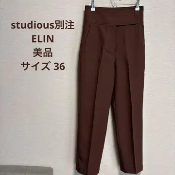 [새상품급] STUDIOUS 별주 ELIN 백슬릿 팬츠