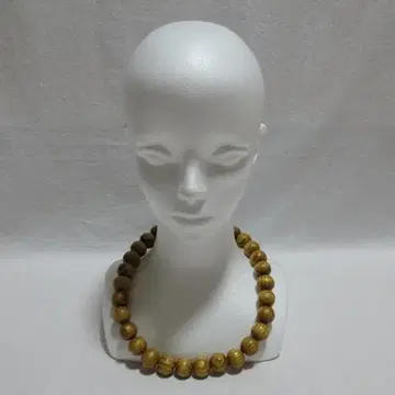 우드비즈 염주 목걸이 나이테 구슬 20mm 하드코어 펑크 록 힙합 레게