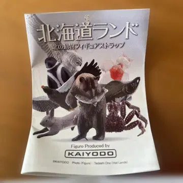KAIYODO 홋카이도 랜드 북쪽 동물 피규어 스트랩 7종