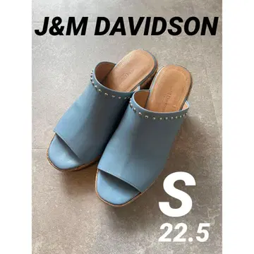J&M DAVIDSON 플랫폼 스터드 뮬 샌들 S