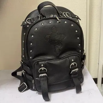 DimMoire 디무모아르 skull 각인 스터드 백팩 블랙