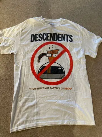 DESCENDENTS 밴딩 티셔츠 화이트 M 사이즈