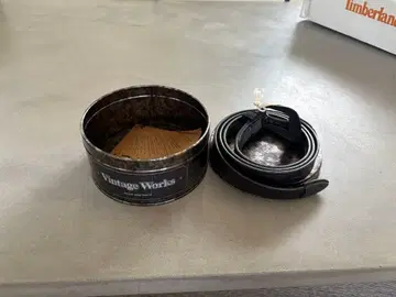 Vintage Works 가죽 벨트 블랙 D H5747 사이즈 L