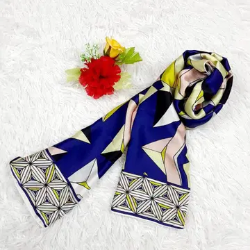 새상품급 EMILIO PUCCI 에밀리오 푸치 롱 스카프 멀티 컬러