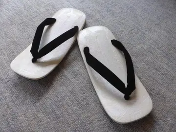 셋타 소가죽 밑창 화이트 남성용 일본 의류 25cm