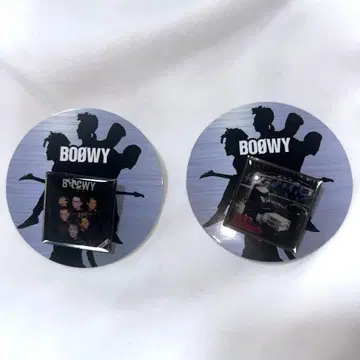 BOOWY 캡슐 토이 핀 배지 2종 세트