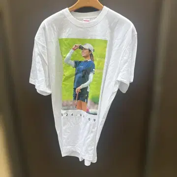 오사토 모모코 레어 우승 기념 T셔츠 포토 프린트 화이트 XL