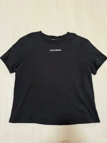 lululemon 로고 자수 반팔 티셔츠 블랙