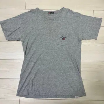 U.S. POLO ASSN. 포켓 부착 T셔츠 그레이
