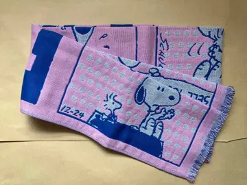 새상품 스누피 코믹 패턴 거즈 소재 롱 타월 SNOOPY 롱 타월