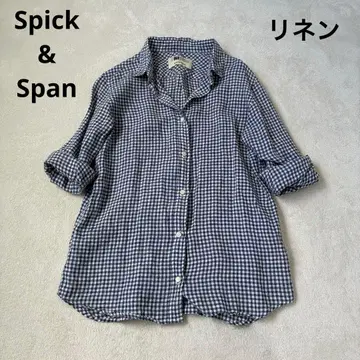 Spick 스픽앤스팬 린넨 깅엄 체크 셔츠