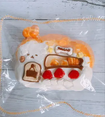 kikisquishy 강아지 빵집 M 사이즈 순 진흙 흐릿한 주머니