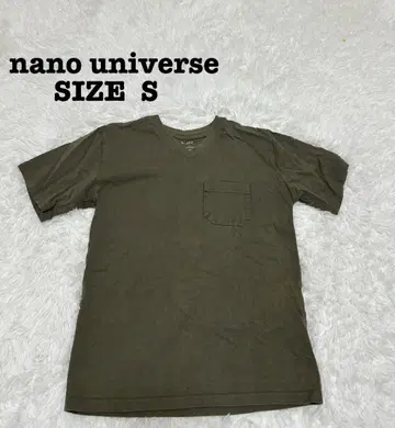 나노 유니버스 nano universe V넥 T셔츠 S 카키[542]
