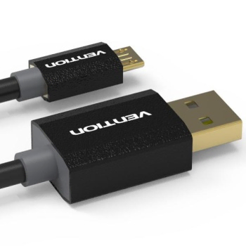 USB2.0 to Micro5핀 고속 충전케이블 1m 블랙 코튼