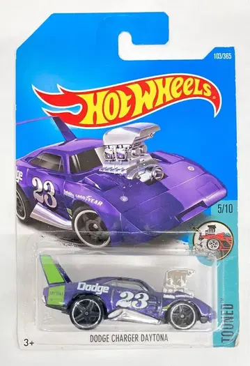 MATTEL TOONED 5/10 HOTWHEELS DODGE CHARGER DAYTONA/퍼플 103/250