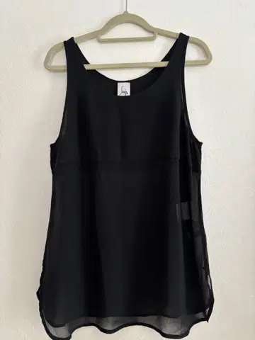 A5 이탈리아제 Sahz 실크 혼방 레이어드 스타일 탱크탑 블랙 Gruppo GFT