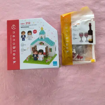 nanoblock NBH_212 웨딩 & NBH_004 와인