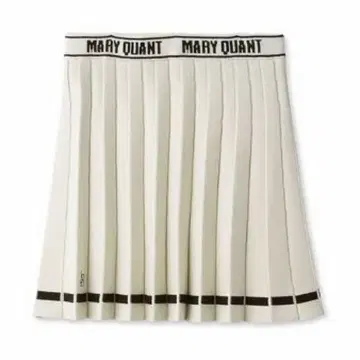 LILY BROWN x MARY QUANT 니트 플리츠 스커트 화이트