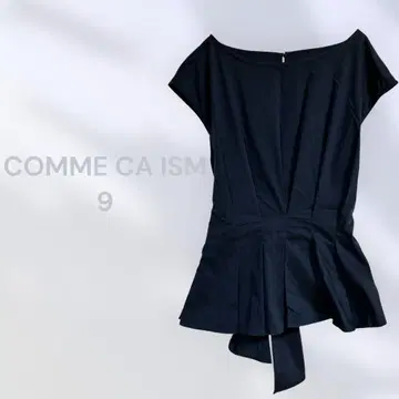 COMME CA ISM 반팔 블라우스 네이비 컬러 9호 컴시즘 오피스